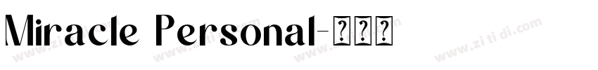 Miracle Personal字体转换
